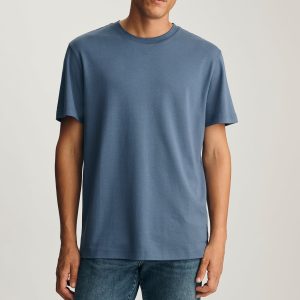 BASIC SHORT SLEEVE T-SHIRT IN VINTAGE INDIGO