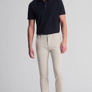 MILTON SLIM STRAIGHT CHINO IN VANILLA LUXE TWILL