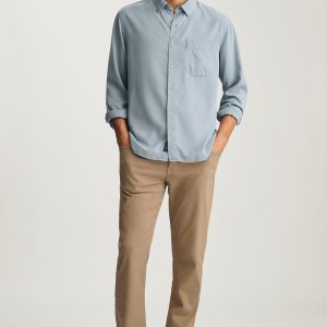 ZACH STRAIGHT LEG IN SHITAKE LUXE TWILL