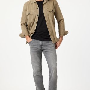 ZACH STRAIGHT LEG IN MID SMOKE BRUSHED WILLIAMSBURG