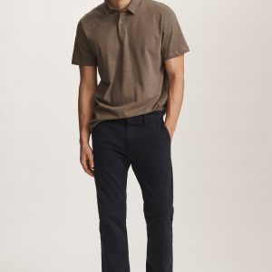 MILTON SLIM STRAIGHT CHINO IN DARK NAVY CASUAL TWILL