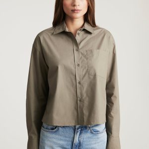 ONE POCKET BUTTON-UP SHIRT IN KHAKI