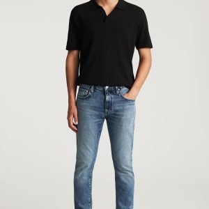 JAKE SLIM LEG IN USED BRUSHED CLASSIC BLUE