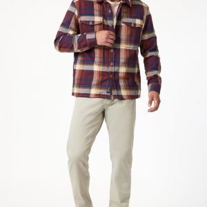 MATT RELAXED STRAIGHT LEG IN SILVER CASUAL TWILL