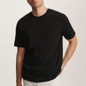 BASIC SHORT SLEEVE T-SHIRT IN BLACK