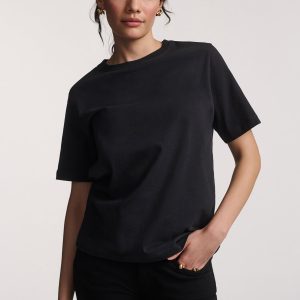 SHORT SLEEVE CREW NECK T-SHIRT IN PHANTOM