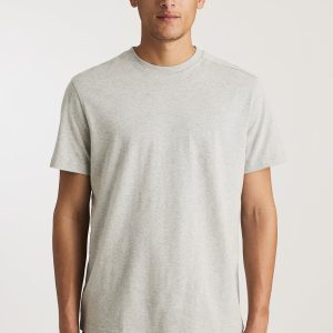 BASIC SHORT SLEEVE T-SHIRT IN GREY MELANGE