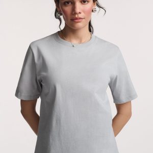 SHORT SLEEVE CREW NECK T-SHIRT IN HIGH-RISE